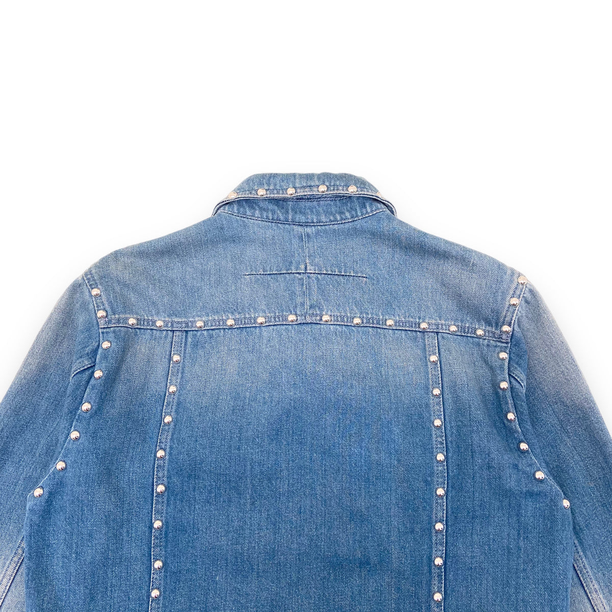GIVENCHY STUDDED DENIM JACKET BLUE S