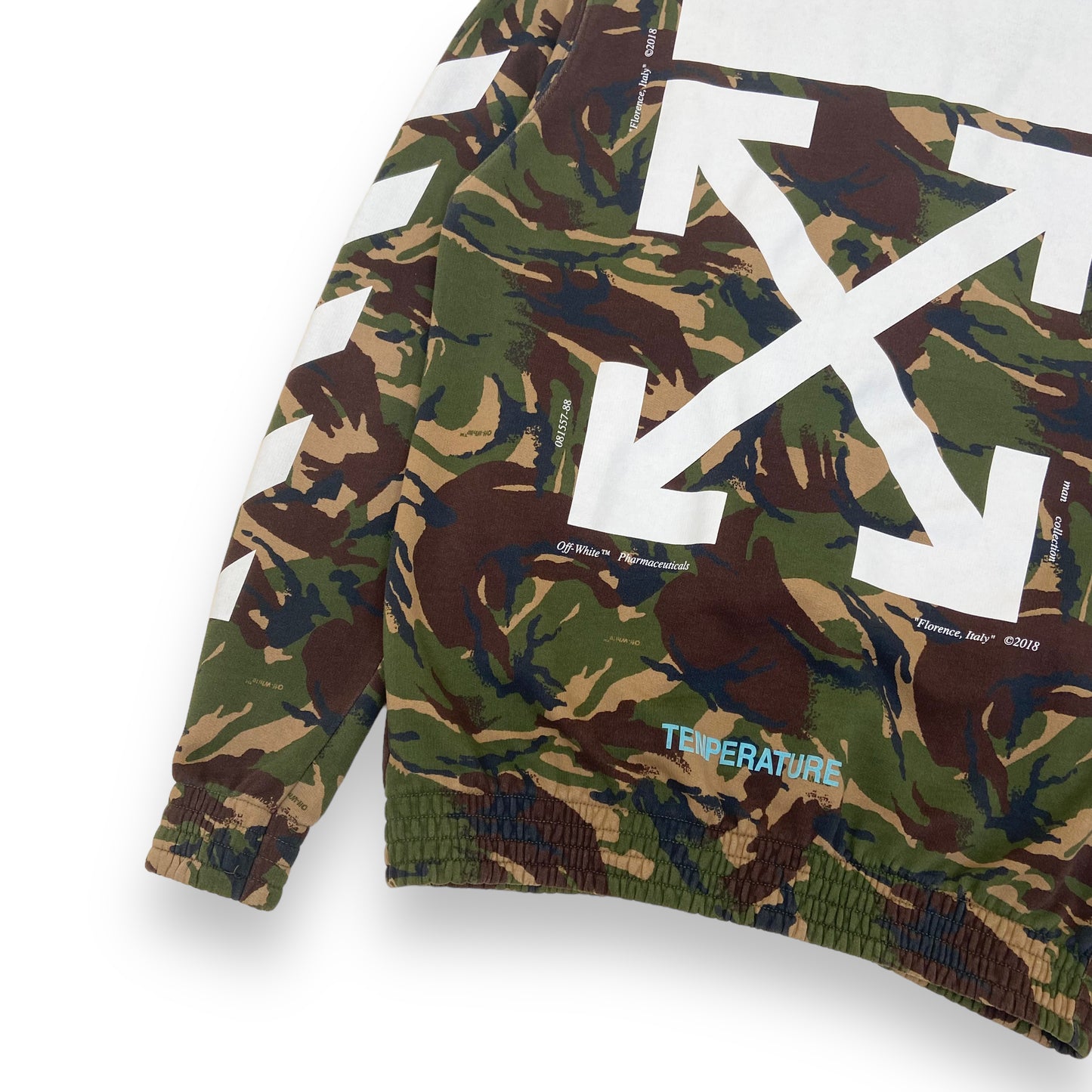 OFF-WHITE HOODIE CAMO M