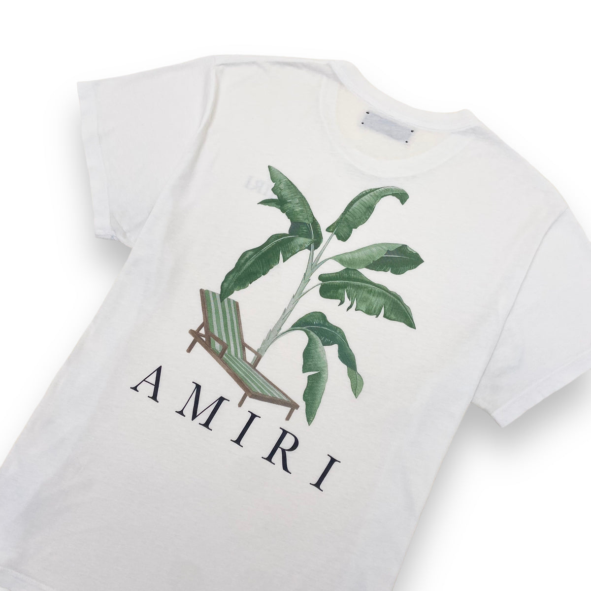 AMIRI PALM TREE T-SHIRT WHITE L
