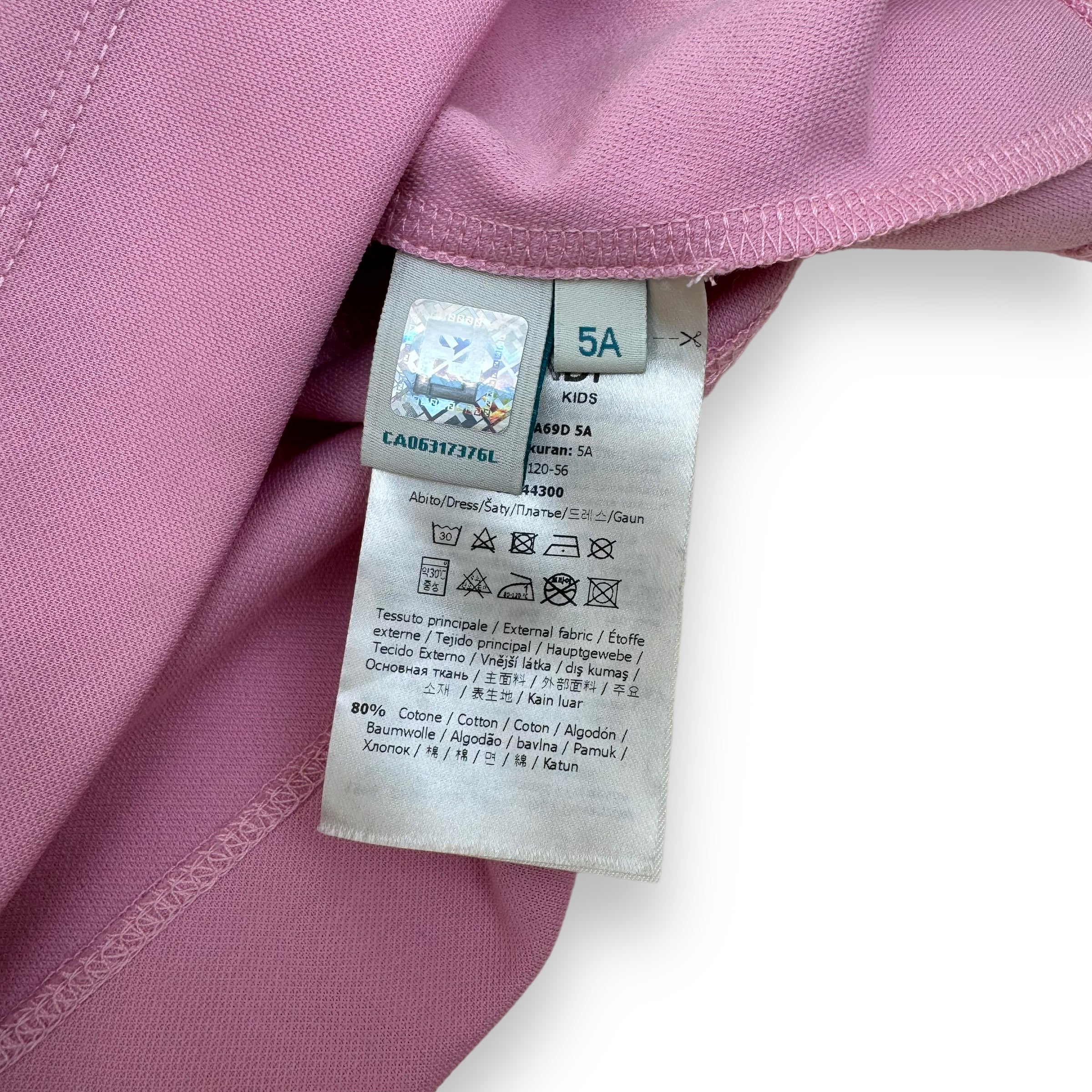 FENDI FF COTTON DRESS PINK AGE5