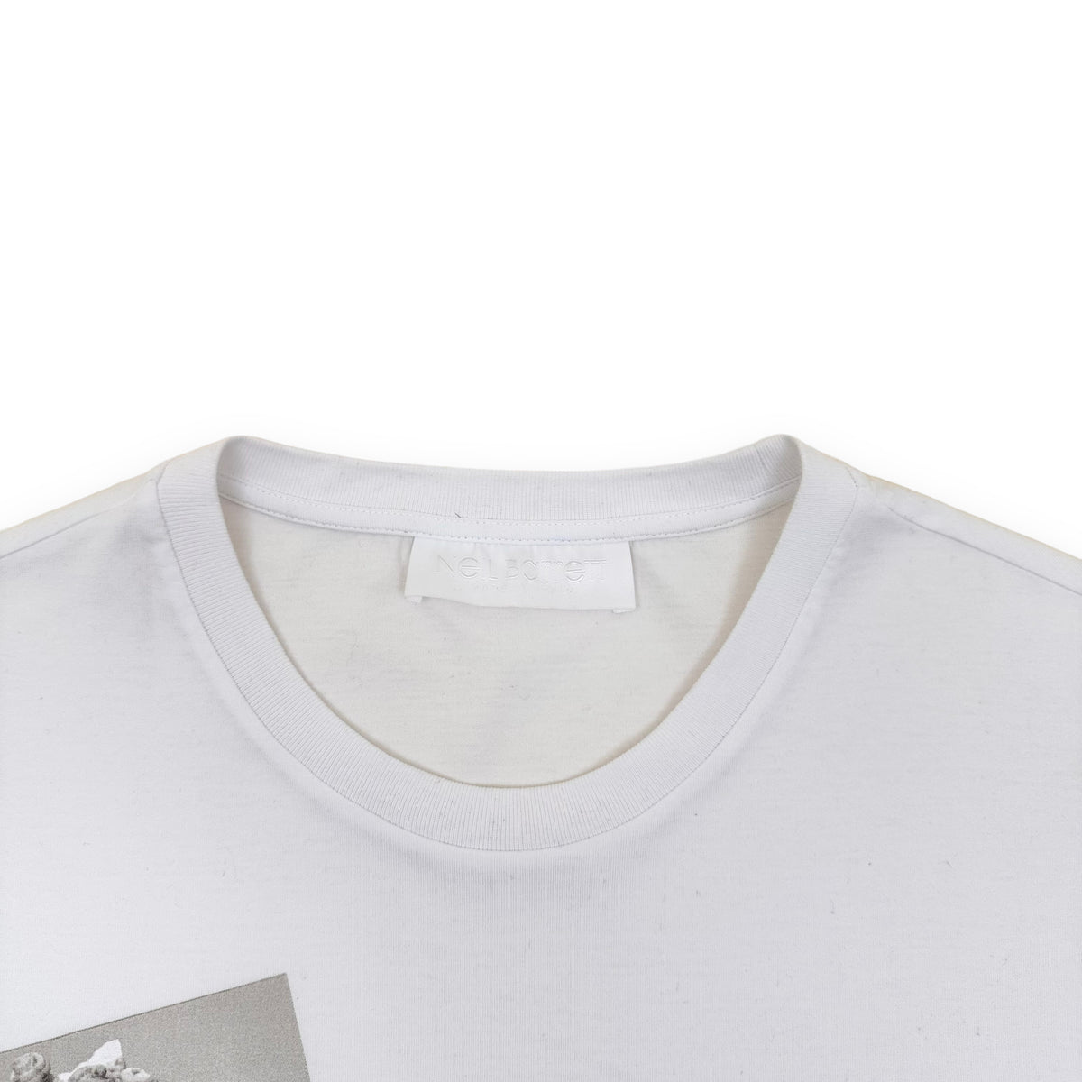 NEIL BARRETT COTTON ‘RAP CULES 2’ T-SHIRT WHITE L