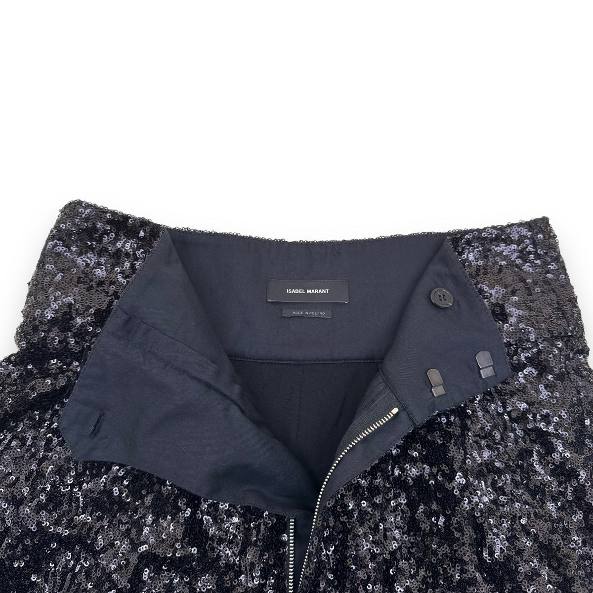 ISABEL MARANT SEQUIN SHORTS BLACK UK6