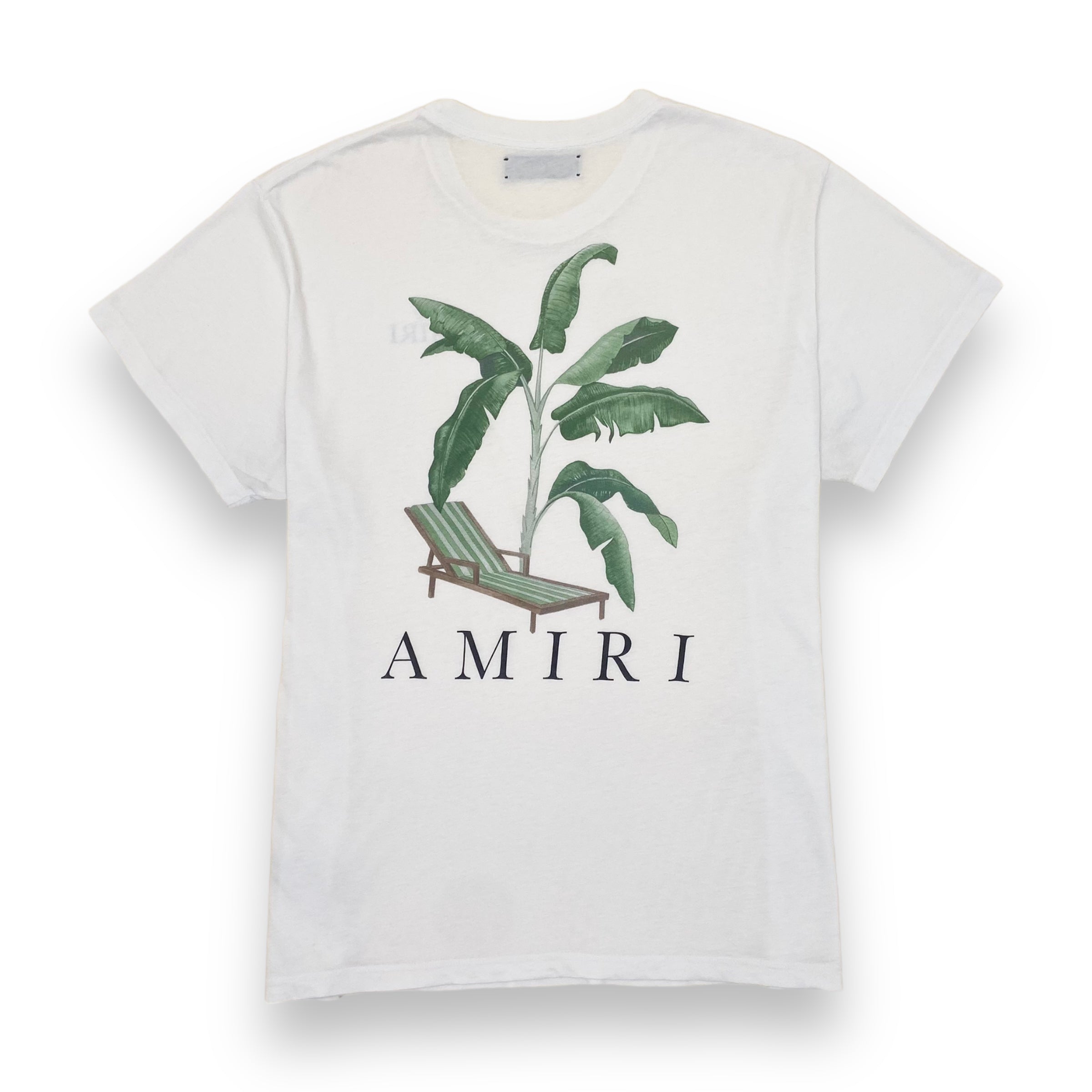 AMIRI PALM TREE T-SHIRT WHITE L