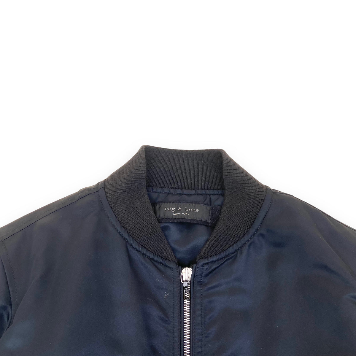 RAG & BONE NEW YORK BOMBER JACKET NAVY XS