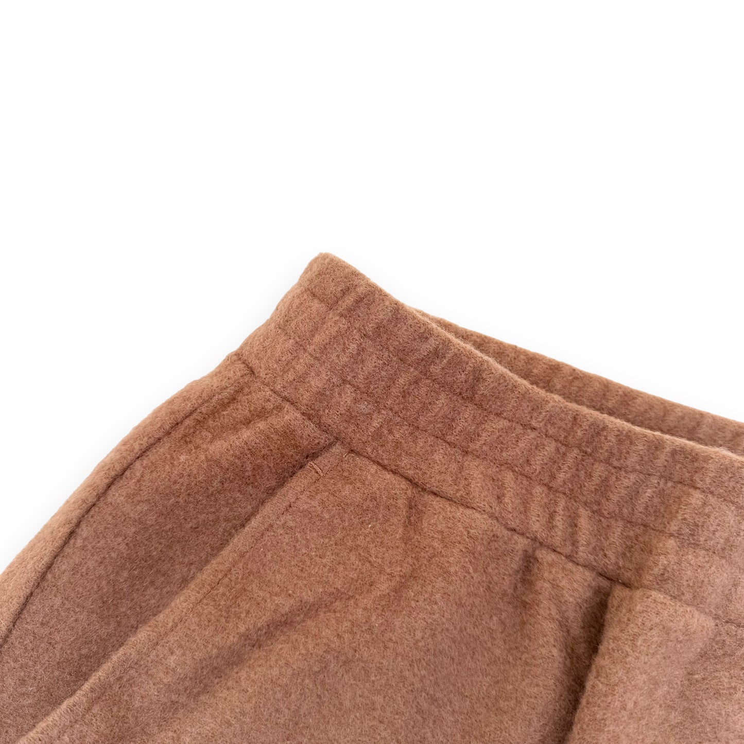 MAX MARA LEISURE COTTON-WOOL BLEND TROUSERS CAMEL S