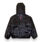 GIVENCHY HIGH SHINE HOODED PUFFER JACKET BLACK UK8