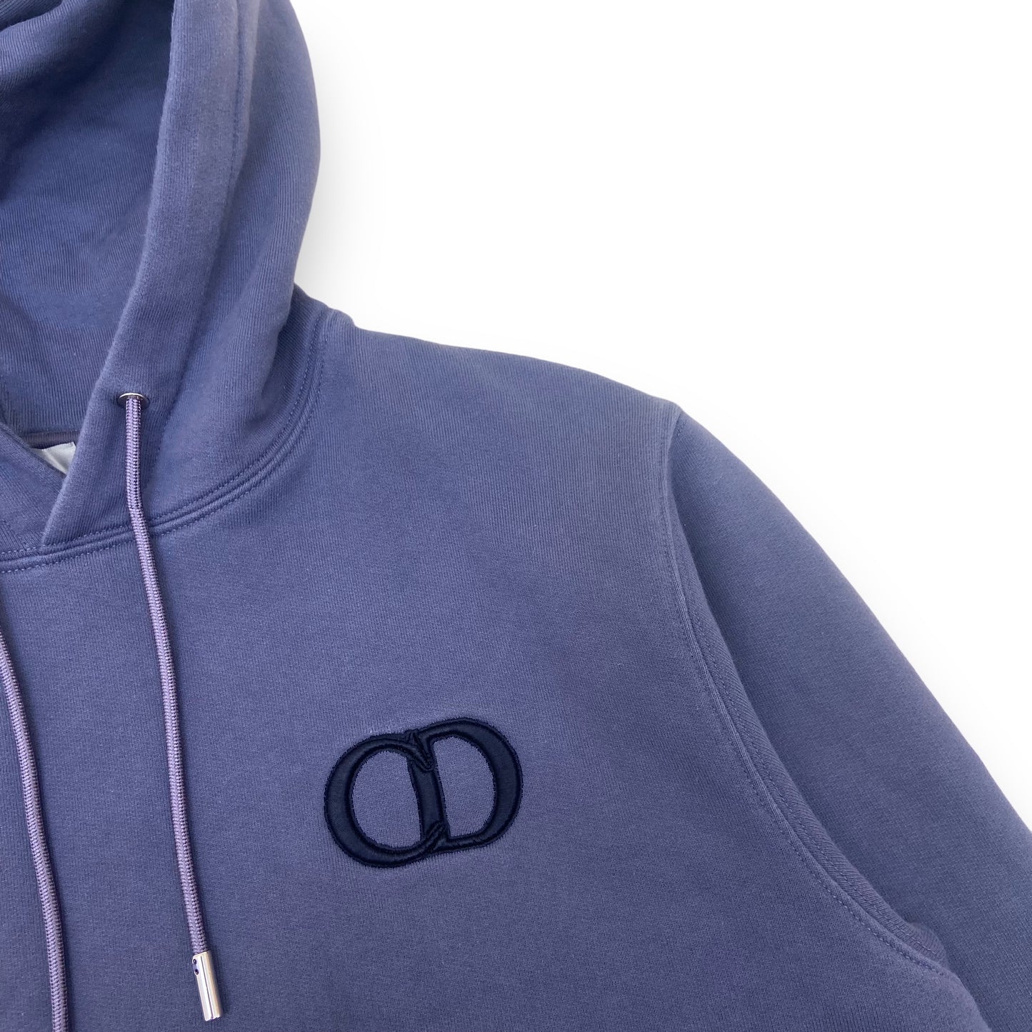 DIOR CD ICON HOODED SWEATSHIRT INDIGO BLUE M