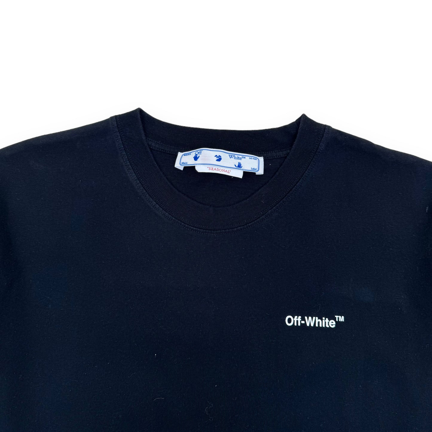 OFF-WHITE SCRIBBLE T-SHIRT BLACK L