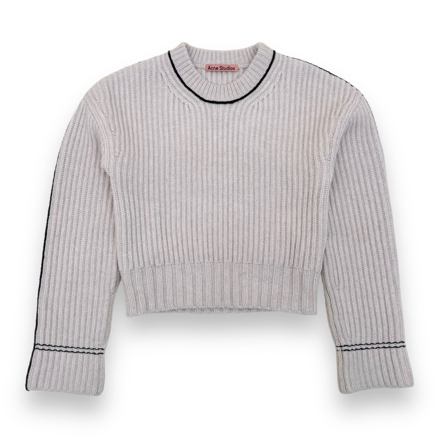 ACNE STUDIOS KNITTED WOOL SWEATER OFF WHITE S