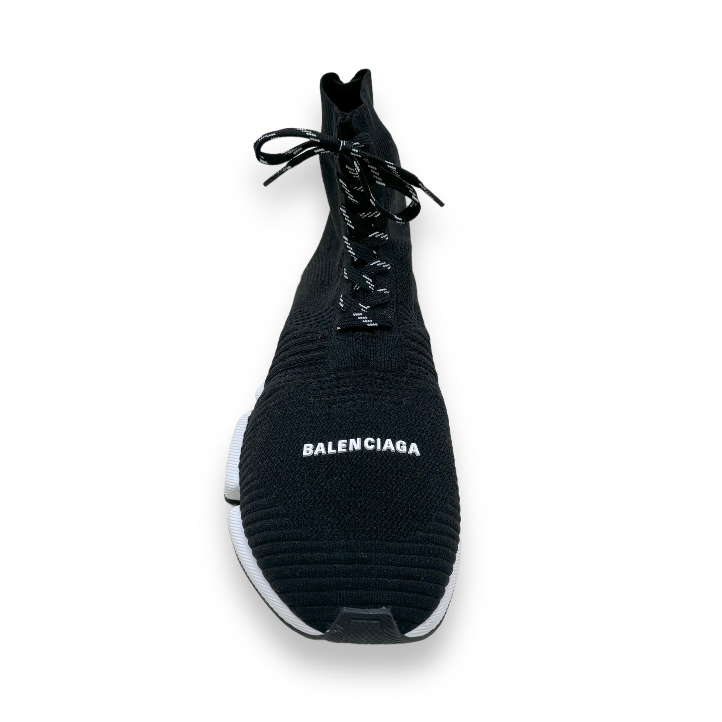 BALENCIAGA SPEED 2.0 STRETCH-KNIT SNEAKERS BLACK UK11