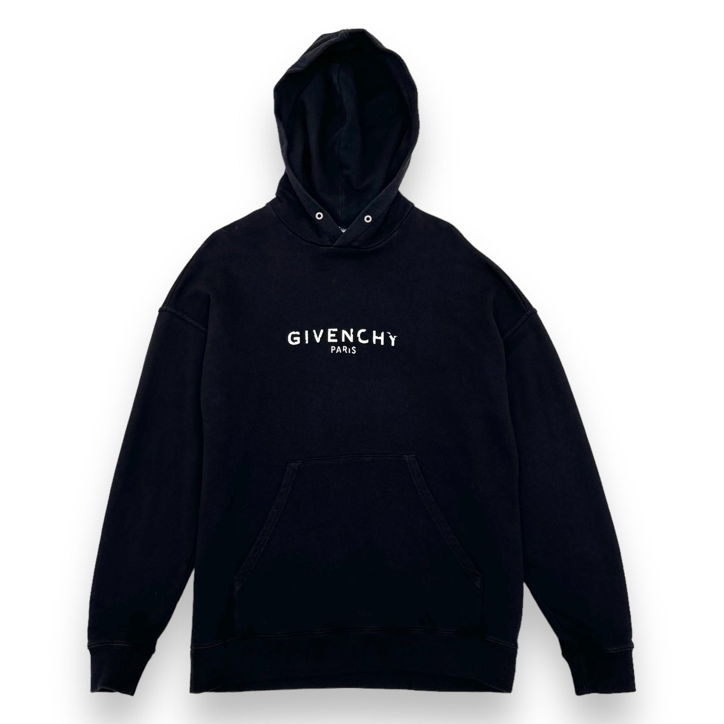 GIVENCHY PARIS LOGO HOODIE BLACK M