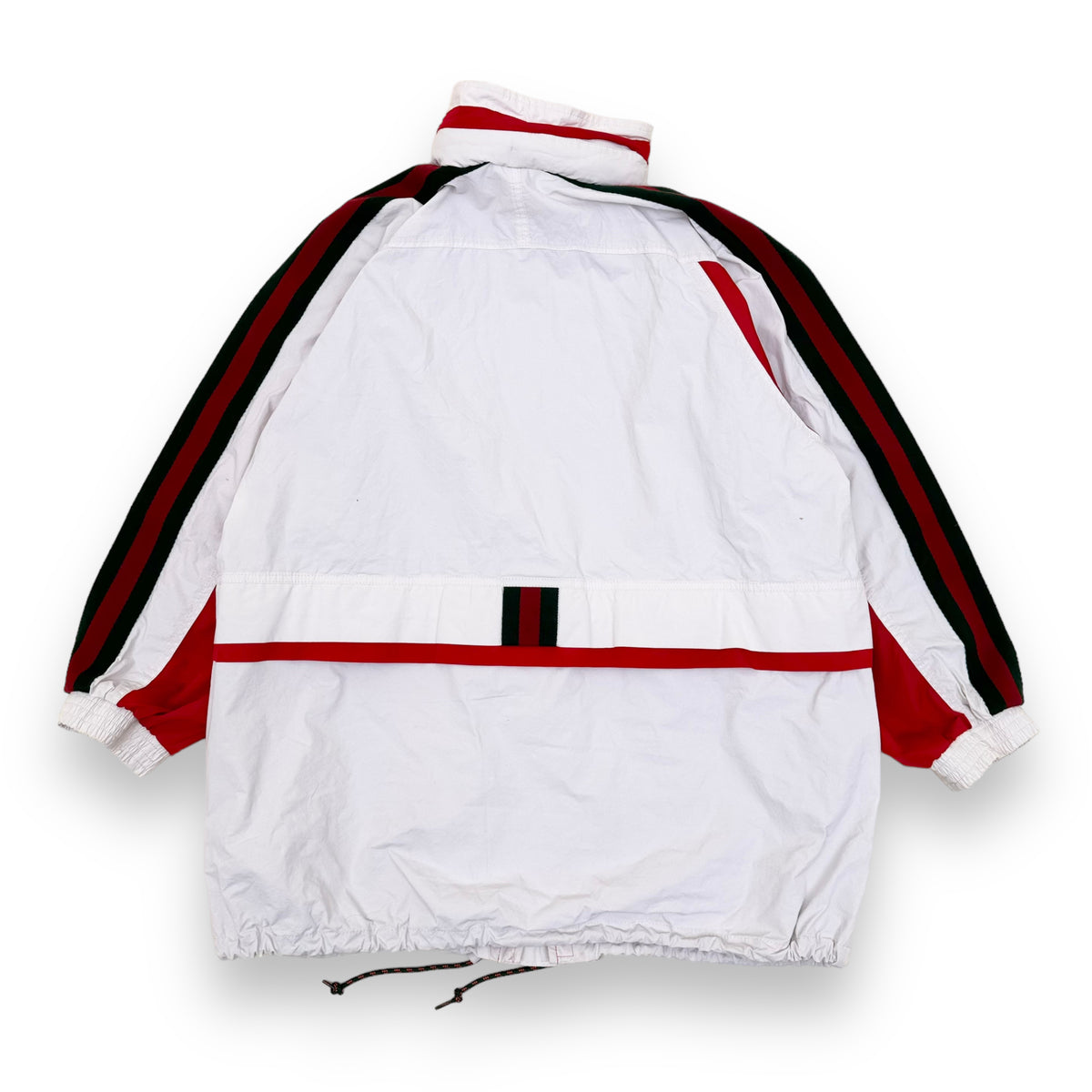 GUCCI COTTON CANVAS WINDBREAKER JACKET WHITE S