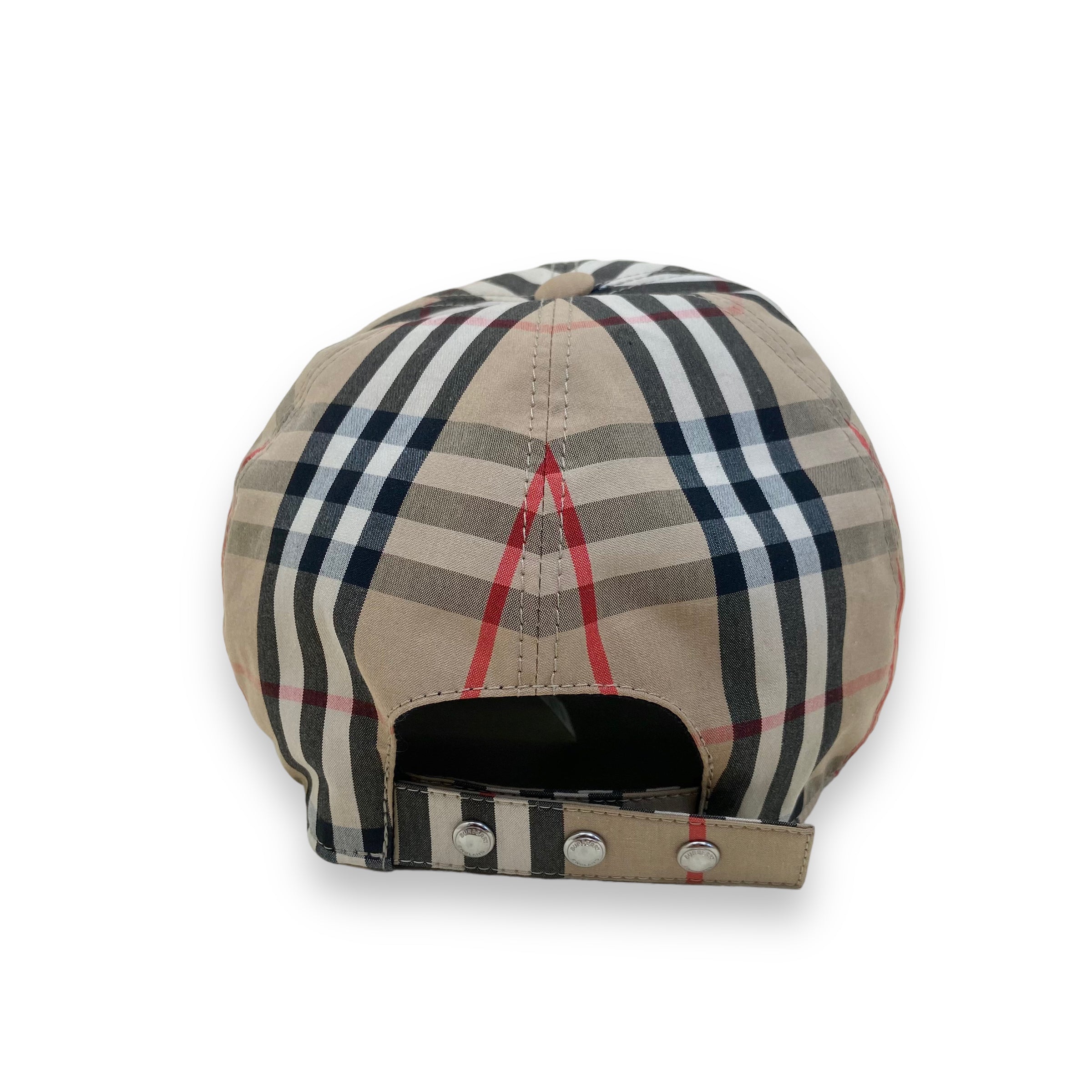 BURBERRY CHECKED BASEBALL CAP XL