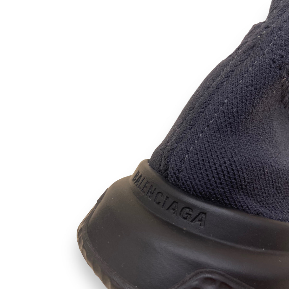 BALENCIAGA SPEED LACE UP SNEAKERS BLACK UK8