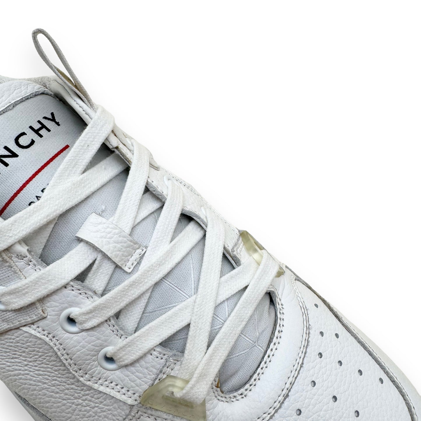 GIVENCHY LEATHER WING LOW TOP SNEAKERS WHITE UK11