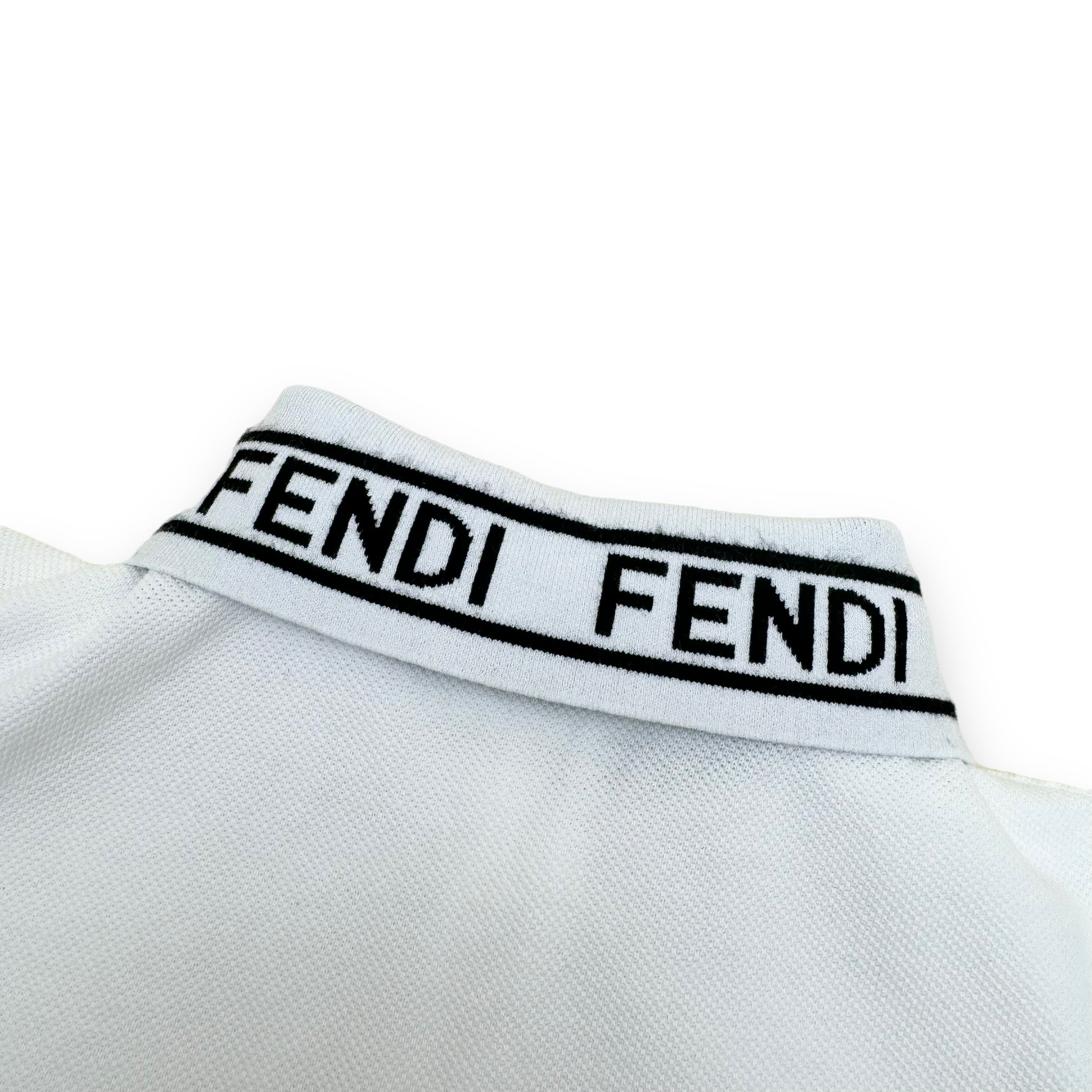 FENDI COTTON POLO SHIRT WHITE AGE4