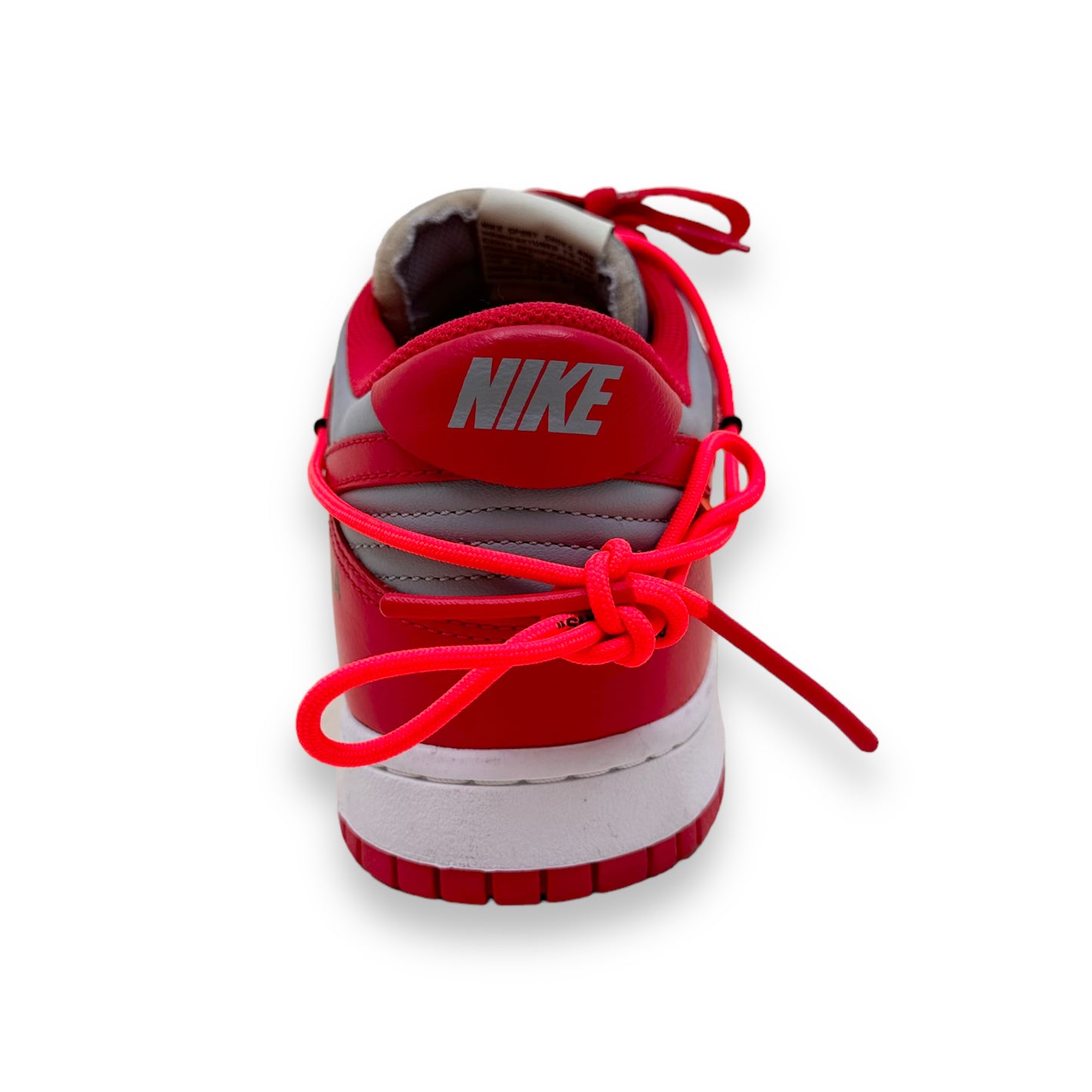 OFF-WHITE X NIKE DUNK LOW UNIVERSITY RED UK10