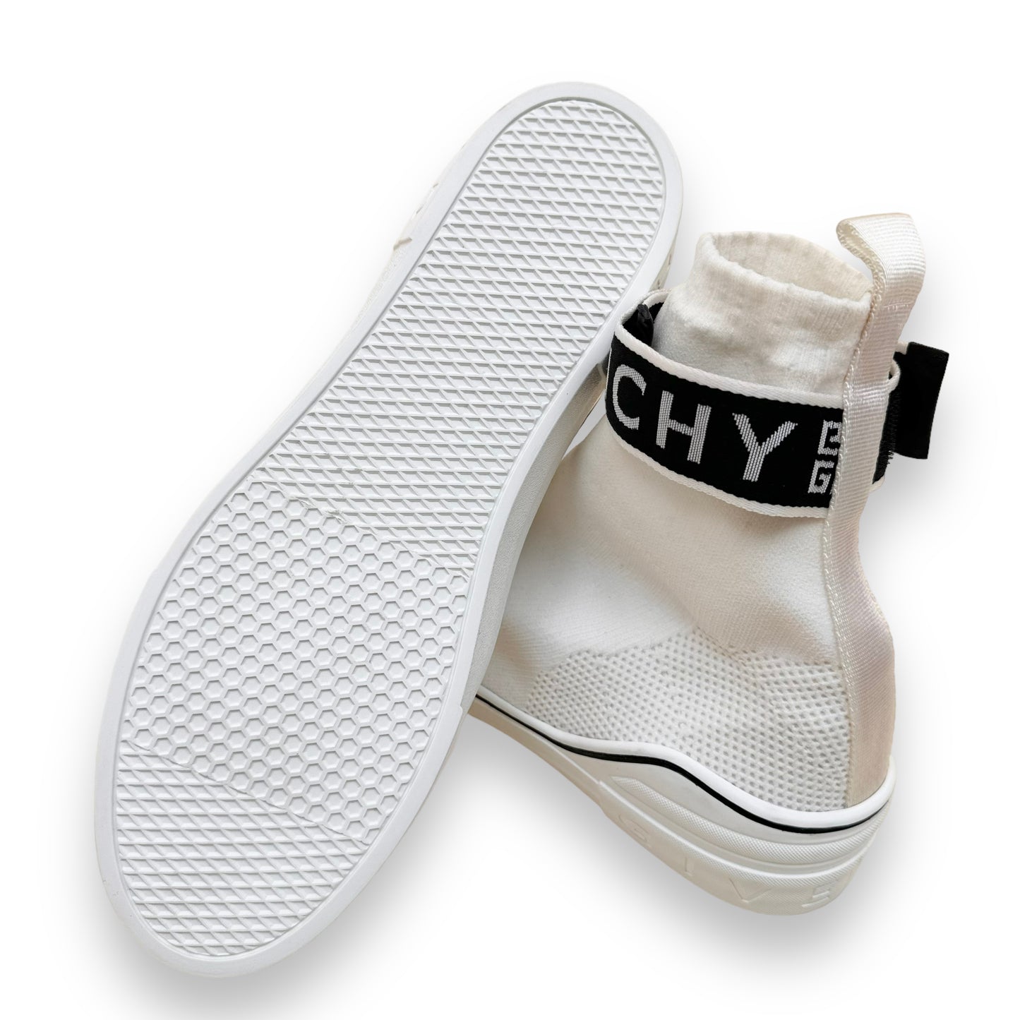 GIVENCHY SOCK HIGH TOP SNEAKER WHITE UK11