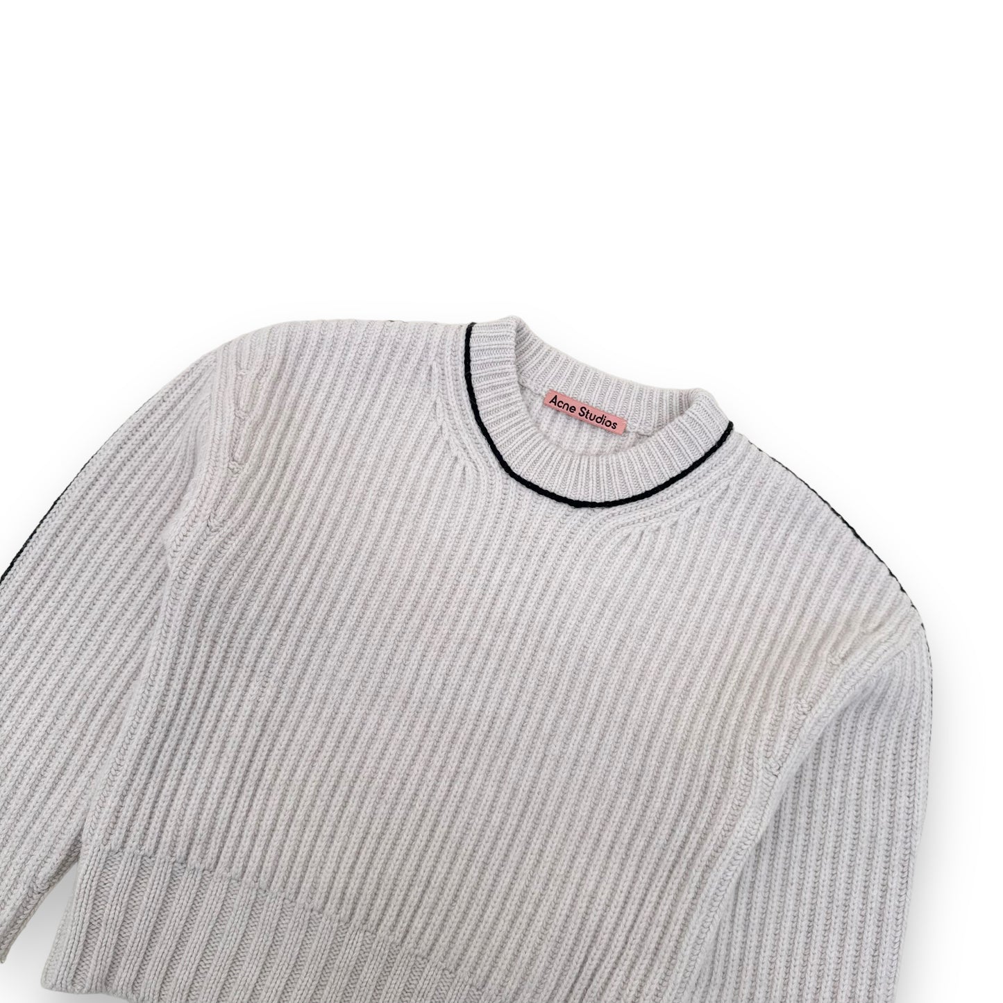 ACNE STUDIOS KNITTED WOOL SWEATER OFF WHITE S