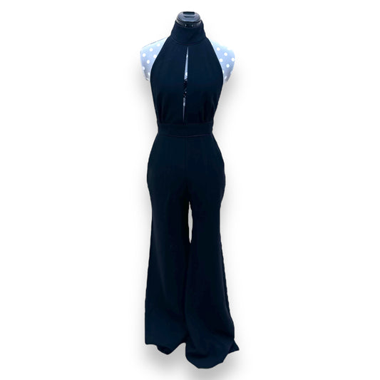 ROKSANDA RUCHA WIDE LEG CADY JUMPSUIT BLACK UK8