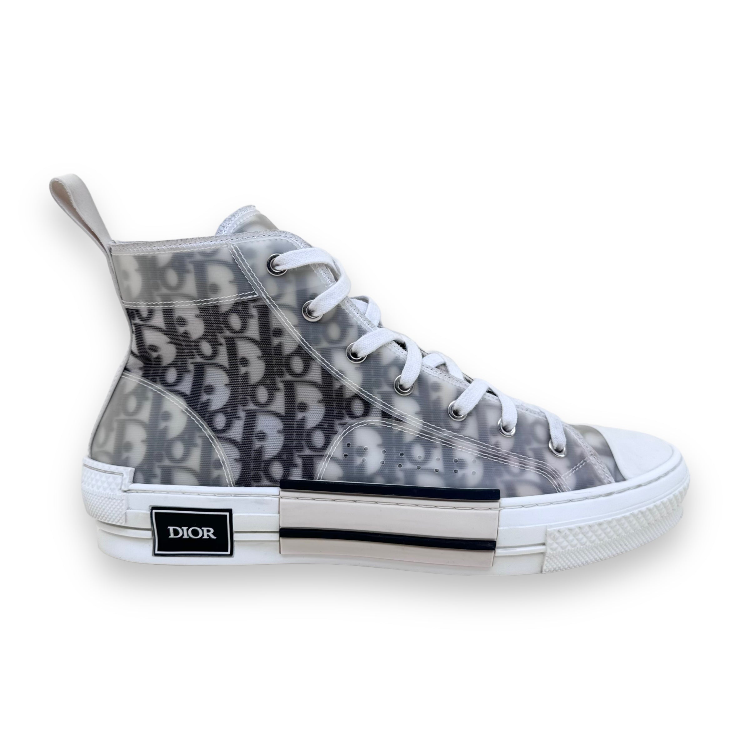 DIOR B23 HIGH TOP SNEAKERS WHITE UK9.5