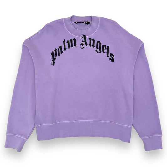 PALM ANGELS PURPLE SWEATSHIRT S