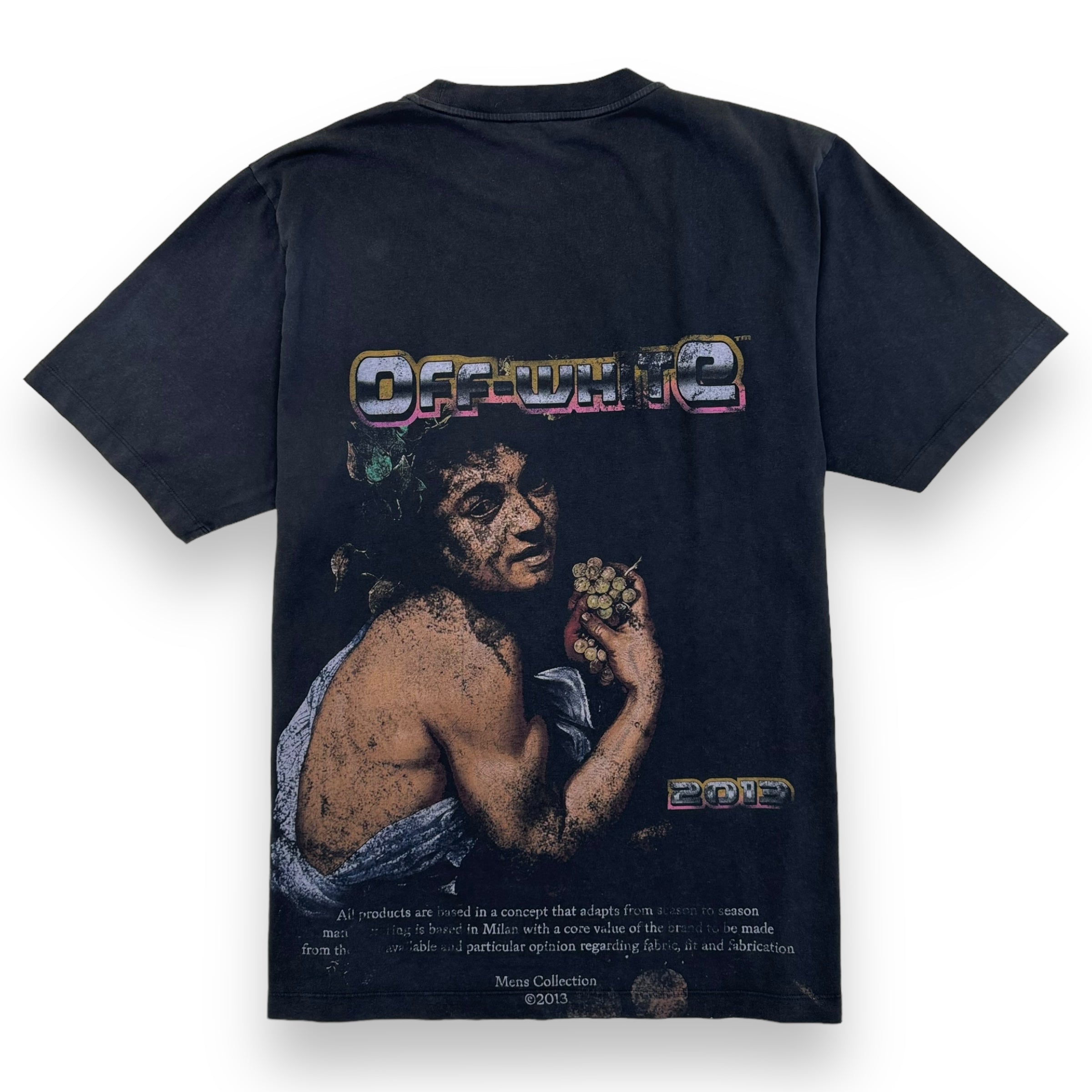 OFF-WHITE BACCHUS SLIM SHORT SLEEVE T-SHIRT GREY XXXL