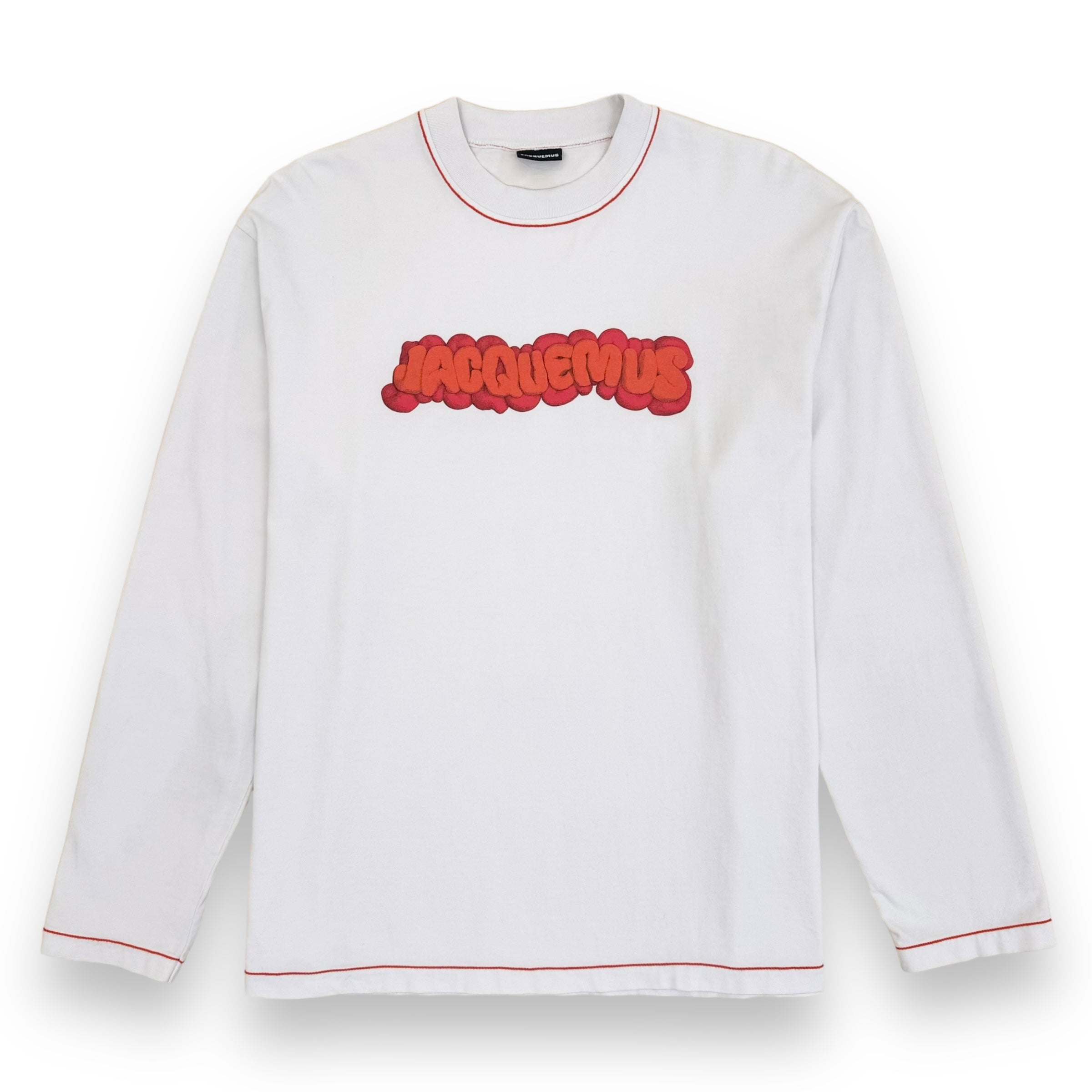 JACQUEMUS LE T-SHIRT PATE A MODELER LONG SLEEVE T-SHIRT WHITE XL