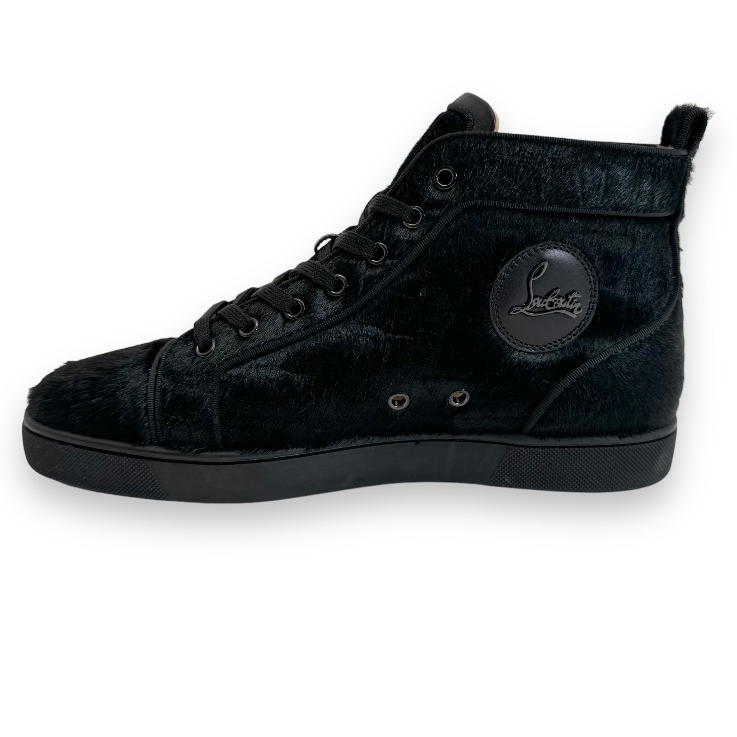 CHRISTIAN LOUBOUTIN LOUIS ORLATO CALFSKIN SNEAKER BLACK UK9