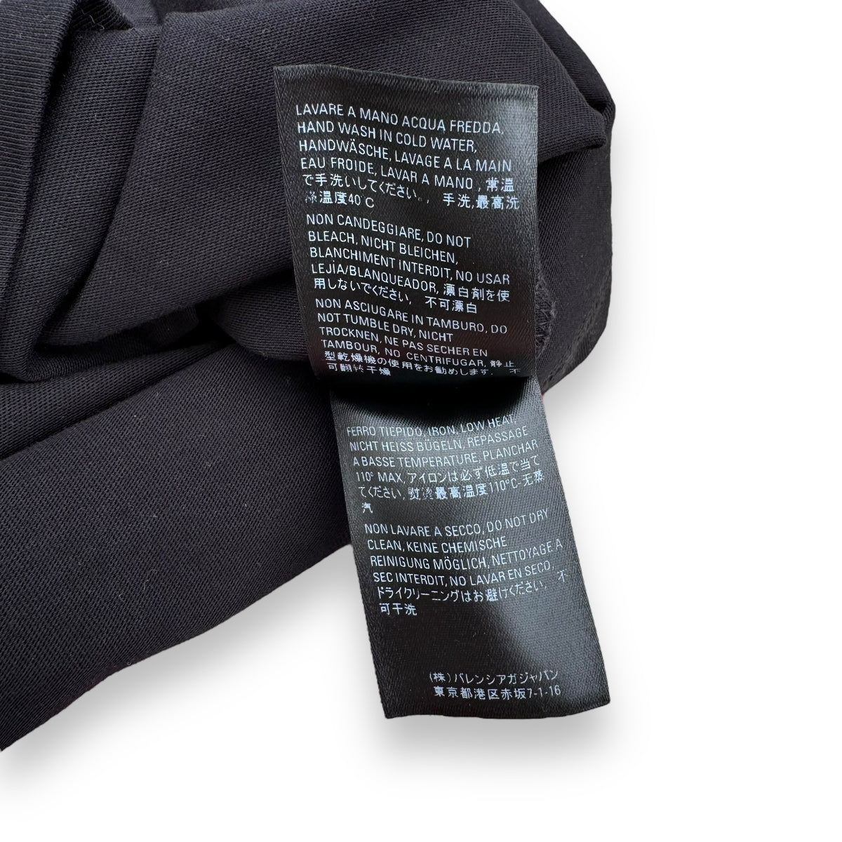 BALENCIAGA BB MODE COTTON T-SHIRT BLACK / WHITE M