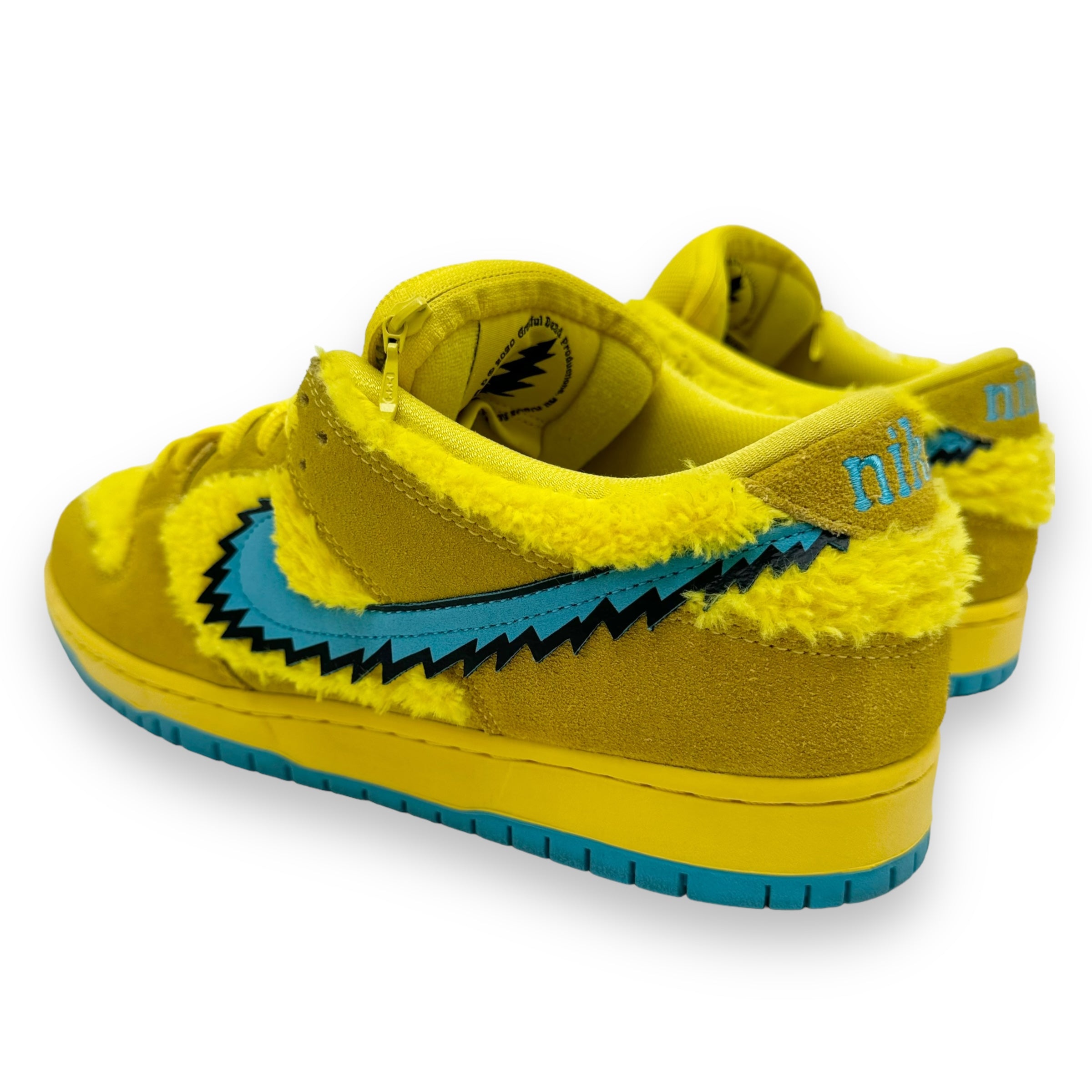 NIKE SB DUNK LOW GRATEFUL DEAD BEARS OPTI SNEAKER YELLOW UK10.5