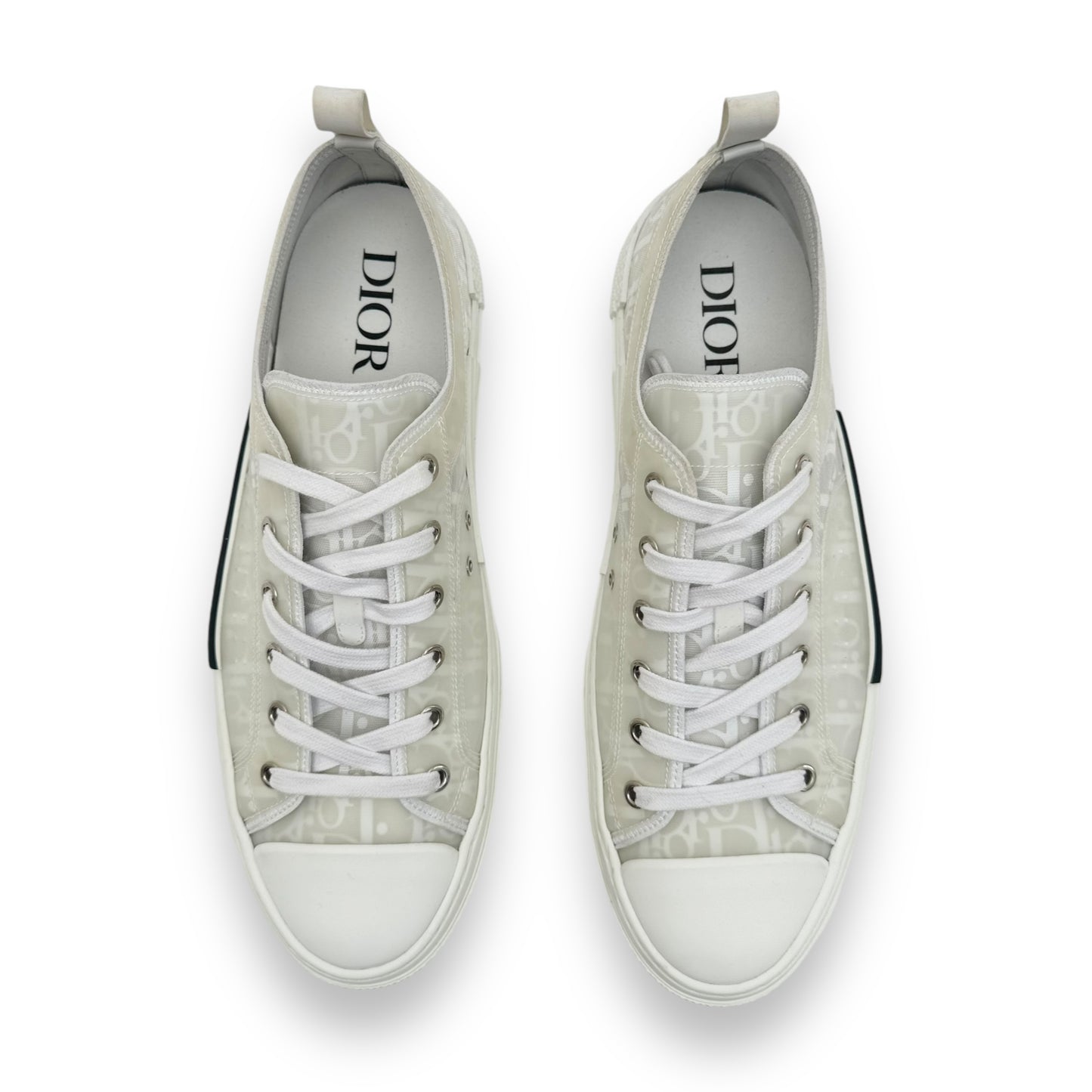 DIOR B23 OBLIQUE LOW TOP SNEAKER WHITE UK10