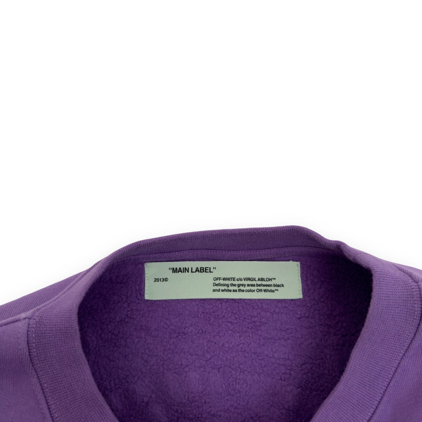 OFF-WHITE PEACE LOGO SWEATSHIRT PURPLE M