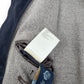 THOM SWEENEY BESPOKE SUEDE COLLARED BOMBER JACKET NAVY M