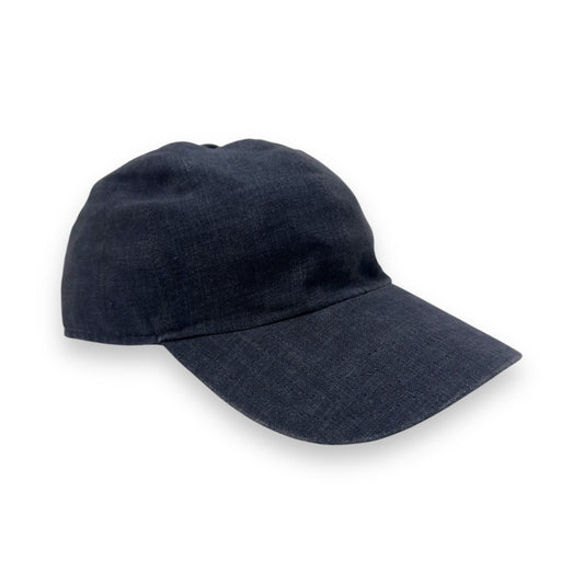 THOM SWEENEY LINEN CAP BLUE / BROWN L