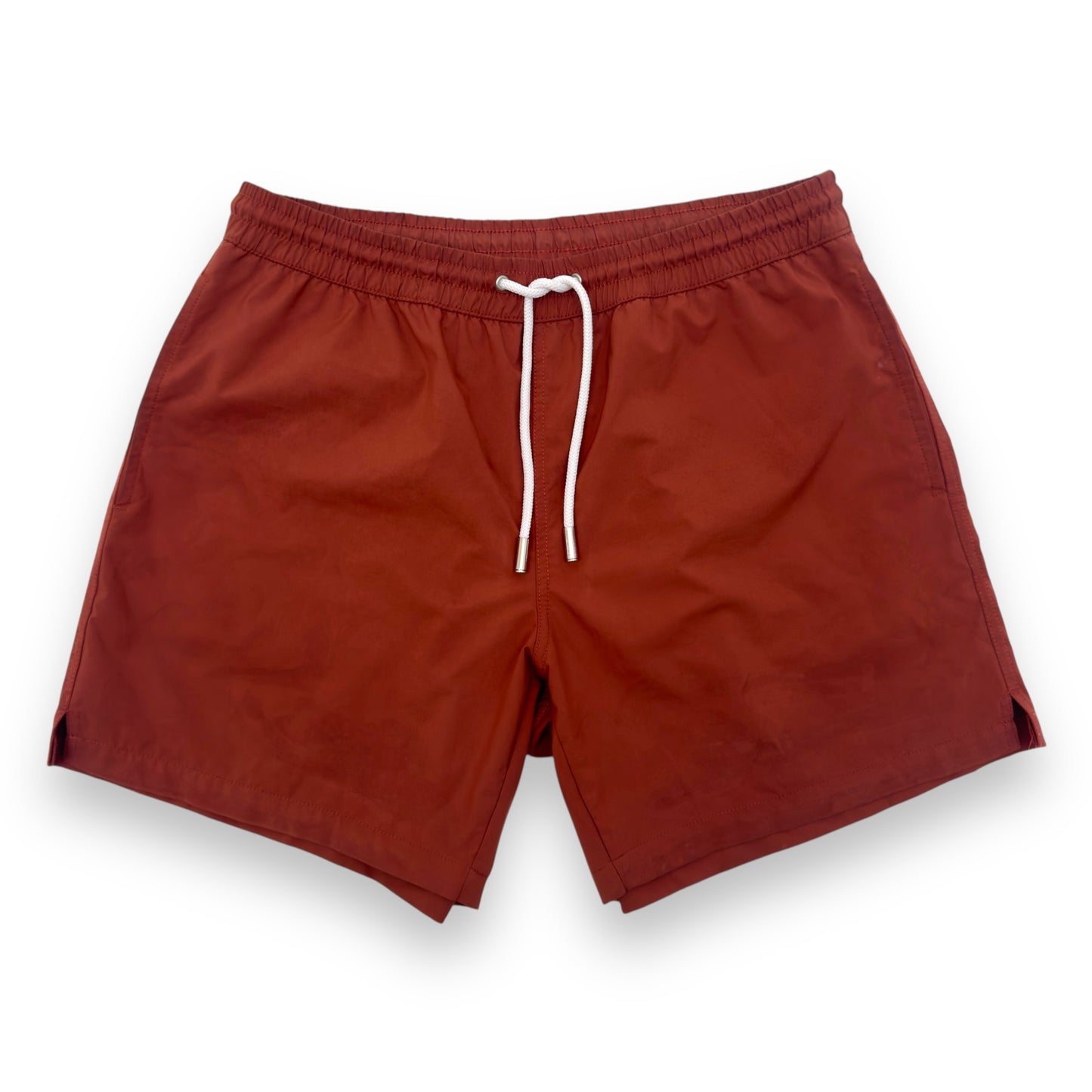 THOM SWEENEY SWIM SHORTS BURNT ORANGE 32”