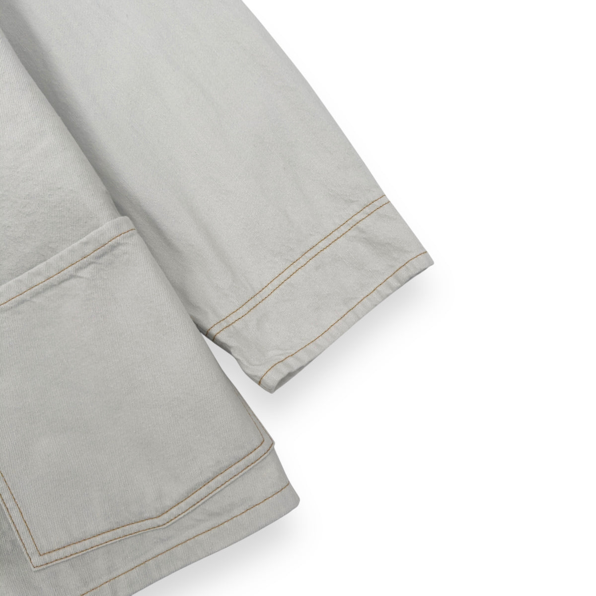 MAISON MARGIELA OVERSIZED LONG DENIM JACKET CHALK 48 / M