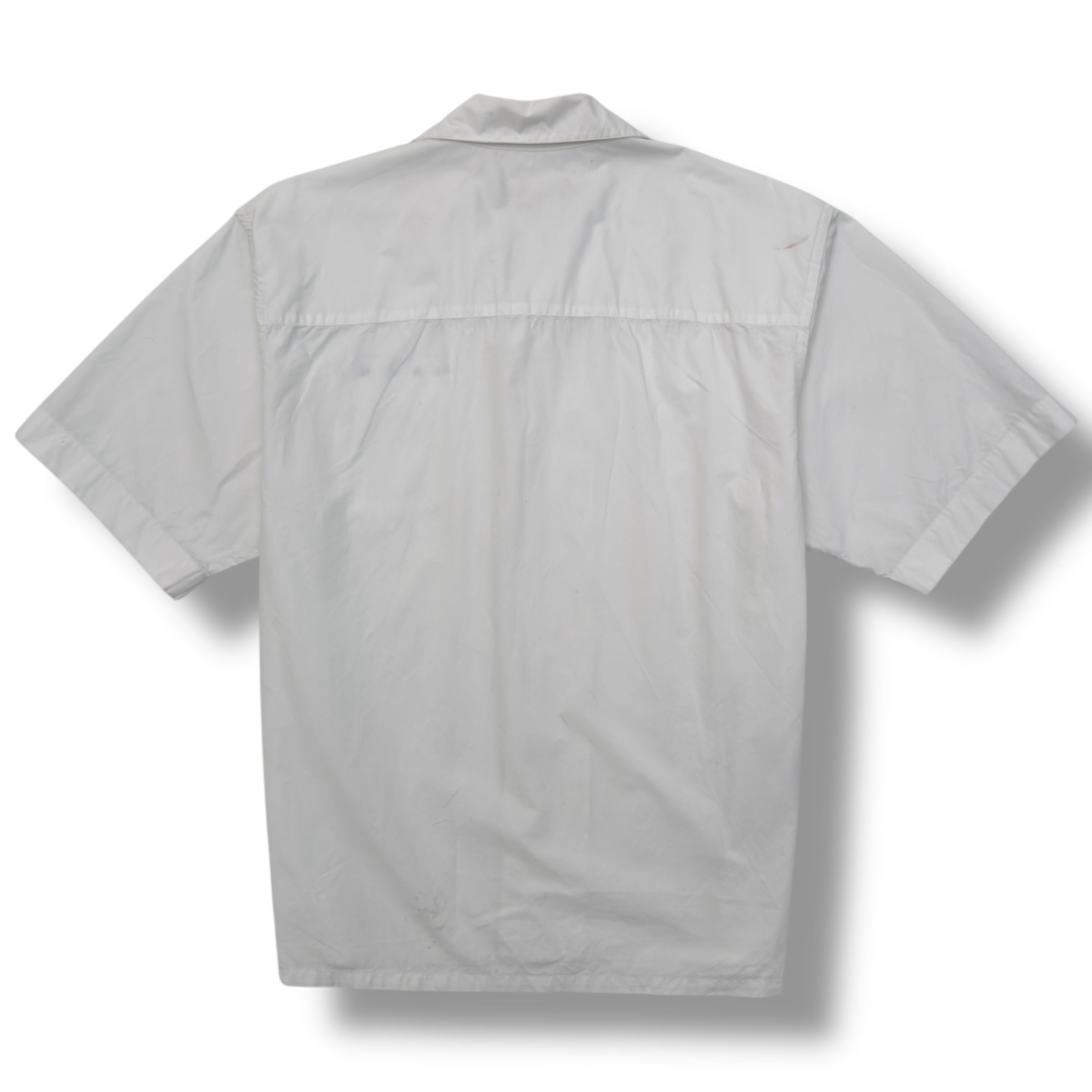 MARNI LOGO-PRINT COTTON SHIRT LILY WHITE 50 / L