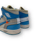 OFF-WHITE X AIR JORDAN 1 RETRO HIGH OG UNC SNEAKER UNIVERSITY BLUE UK9.5