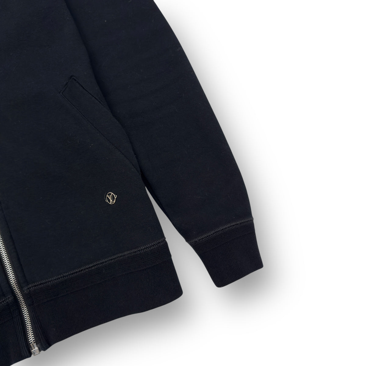LOUIS VUITTON TRAVEL ZIP UP HOODIE BLACK M