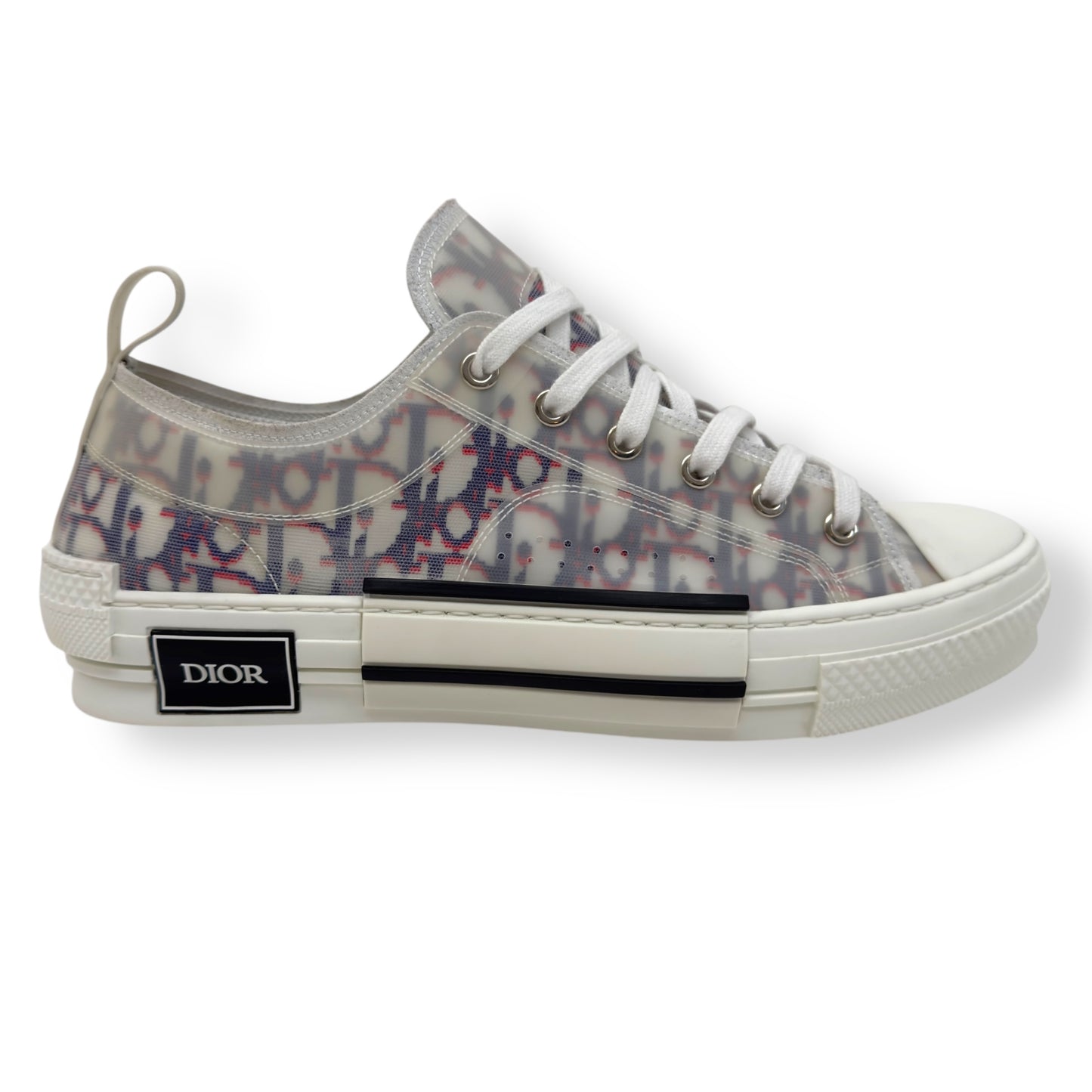 DIOR B23 LOW TOP OBLIQUE SNEAKER RED / BLUE UK7 / 41