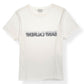 SAINT LAURENT LOGO-PRINT COTTON T-SHIRT WHITE / BLACK M