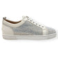 CHRISTIAN LOUBOUTIN LOUIS JUNIOR STRASS EMBELLISHED LOW TOP SNEAKER WHITE 43 / UK9