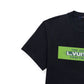 LOUIS VUITTON LOGO PRINT T-SHIRT BLACK / GREEN L