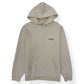 BALENCIAGA OVERSIZED LOGO EMBROIDERED HOODIE CREAM / BLACK M