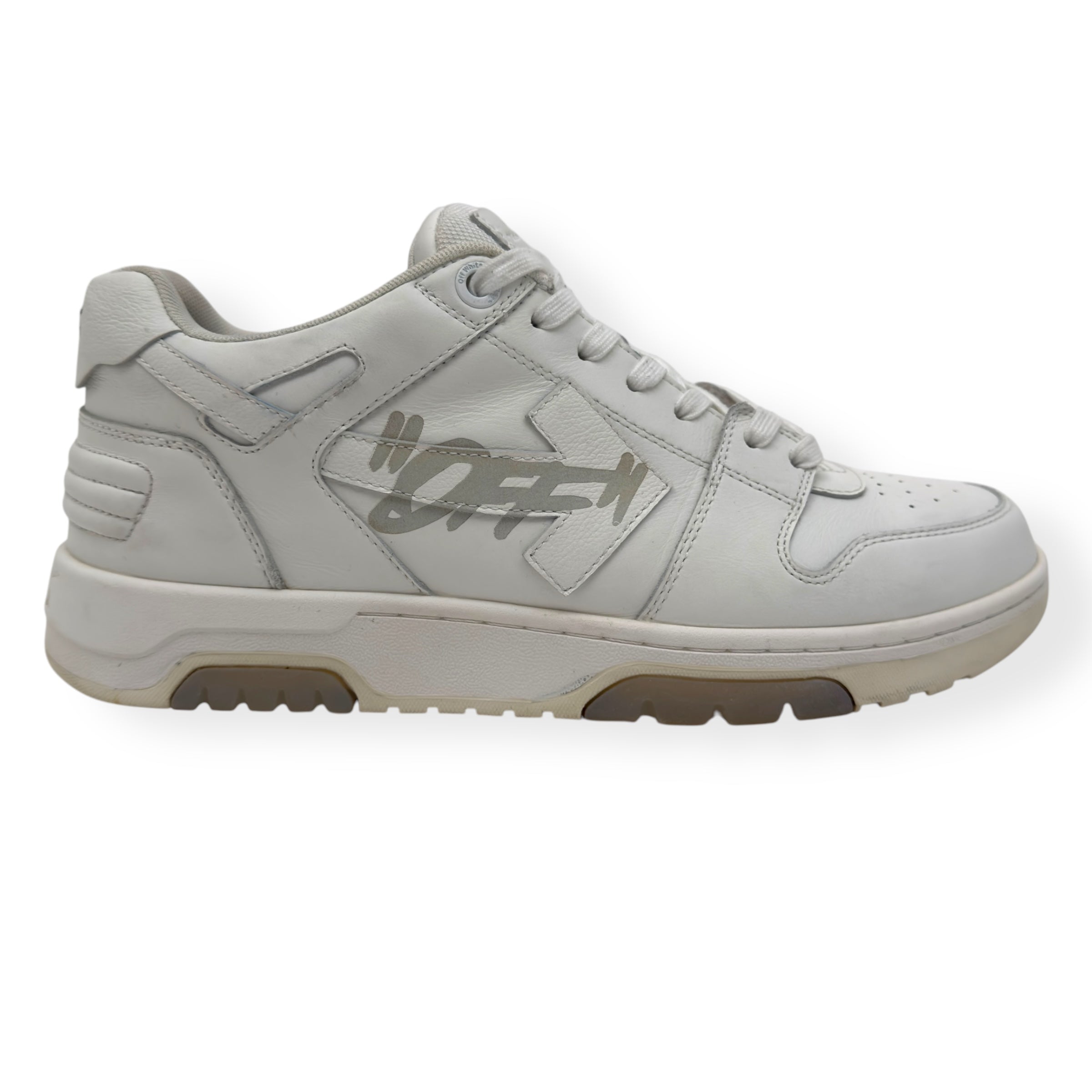 OFF-WHITE OUT OF OFFICE LEATHER SNEAKER WHITE 45 / UK11
