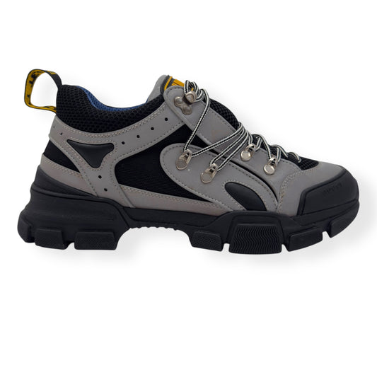 GUCCI FLASHTREK SEGA REFLECTIVE SNEAKER GREY / BLACK UK9.5
