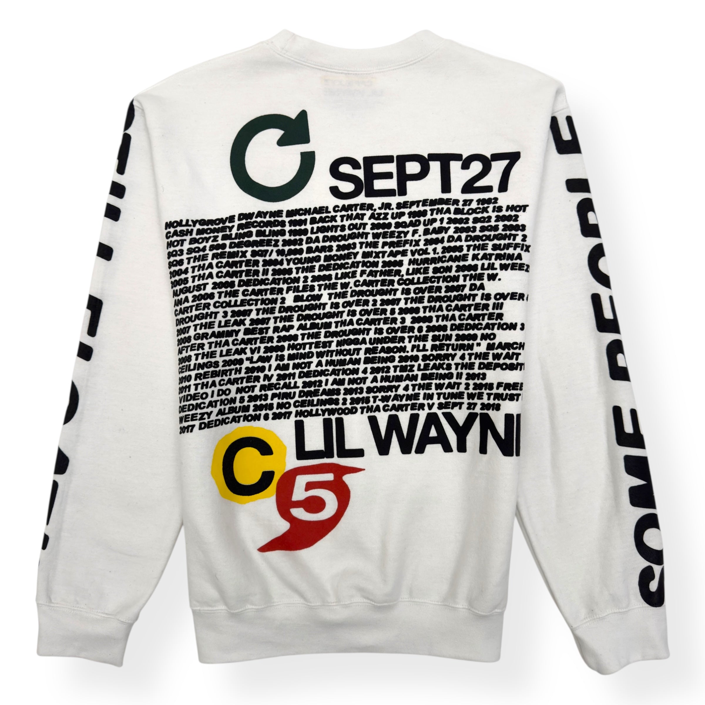 LIL WAYNE X CACTUS PLANT FLEA MARKET CREWNECK SWEATSHIRT WHITE / MULTI S