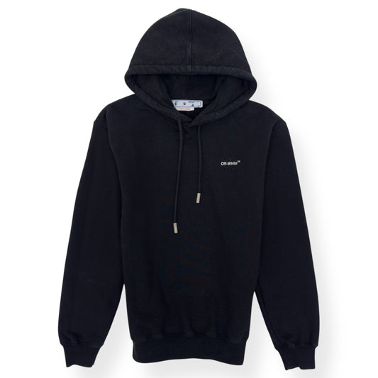 OFF-WHITE DIAG REGULAR HOODIE BLACK / WHITE S