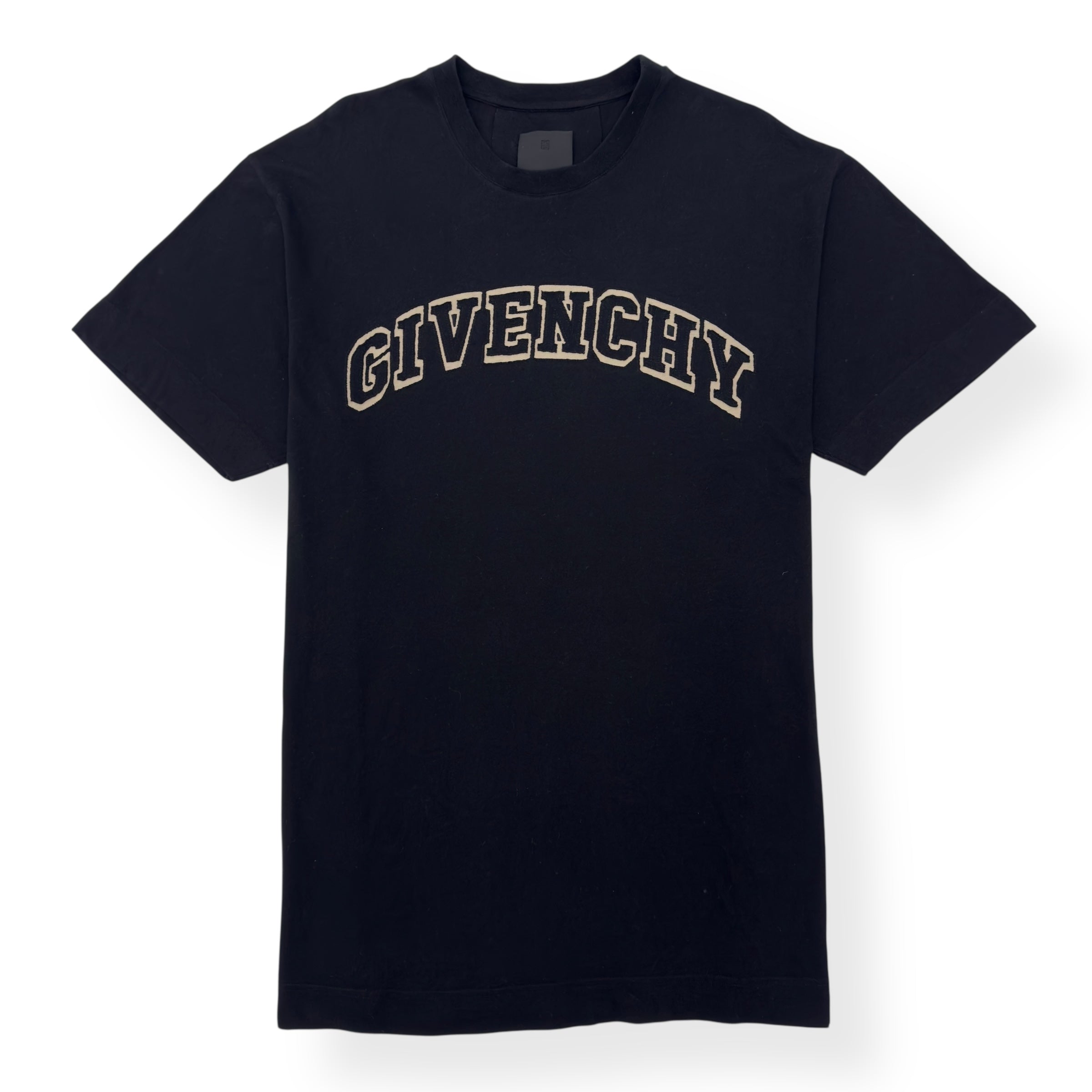 GIVENCHY LOGO EMBROIDERED T-SHIRT BLACK XL